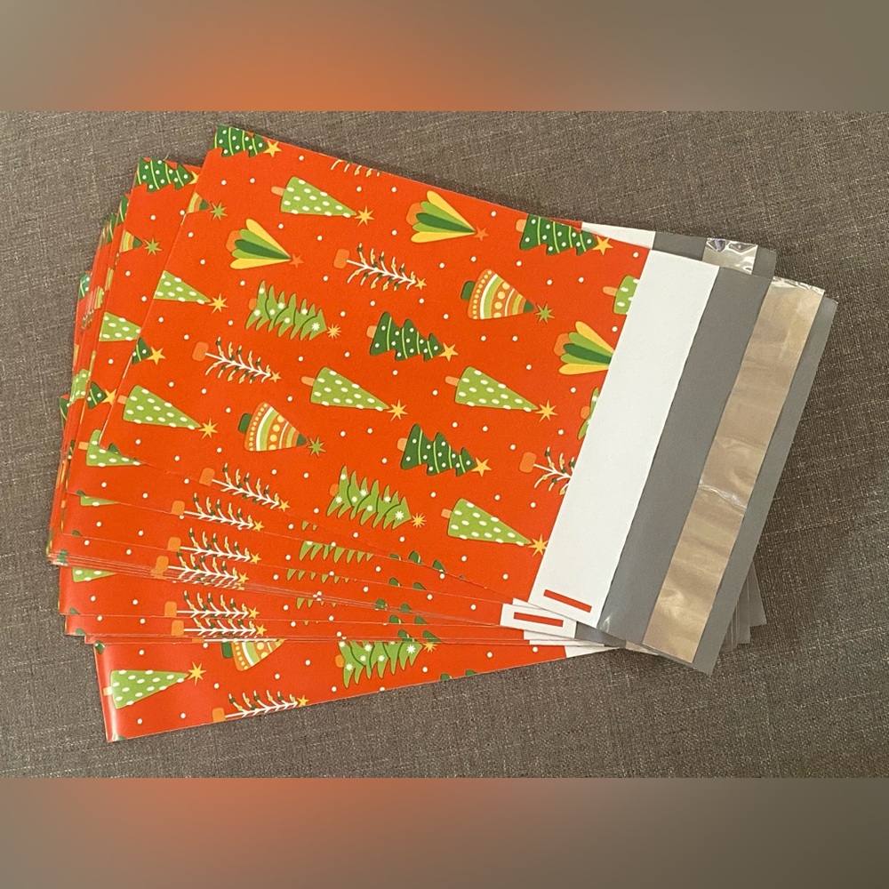 Festive Christmas Tree Polymailers (20) 4 x 6